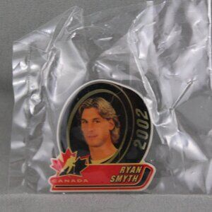 Team Canada Hockey Pin - 2002 Olympic Pin Ryan Smyth - Celluloid Pin